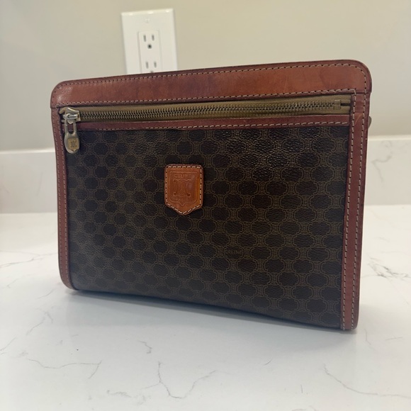 Vintage Celine Macadam wristlet/clutch